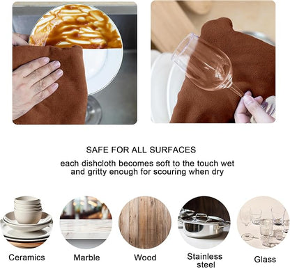 kimteny 13x28 Inches Kitchen Cloth Dish Towels, 400 GSM Premium Dishcloths - Image 3