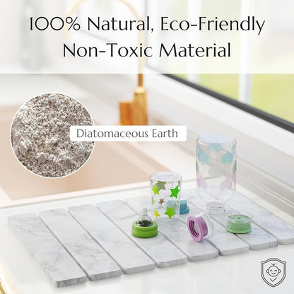 CHROME CLUB Stone Drying Mat for Kitchen Counter - Image 4