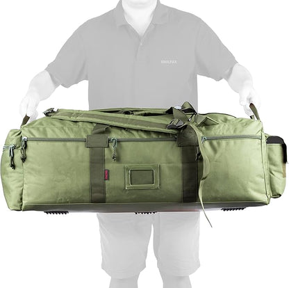 Large Military Duffle Bag Tactical Gear Load Out Bag Deployment Cargo Bag Travel Sports Equipment Duffel Luggage Bag with Backpack Straps 90L