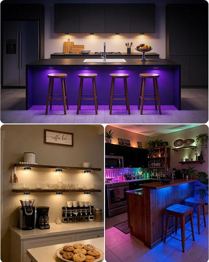 Puck Lights, Battery Operated Wireless LED Under Cabinet Lighting - Image 6