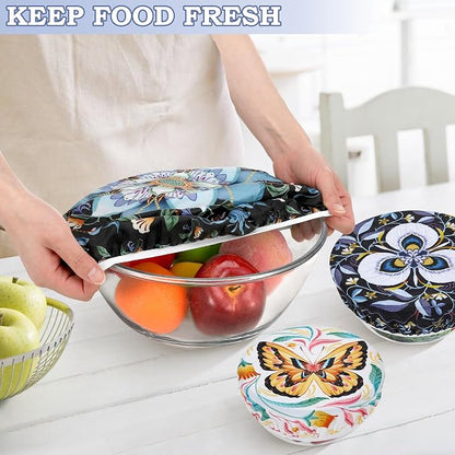 5-Size Reusable Beeswax Bowl Covers - Image 4