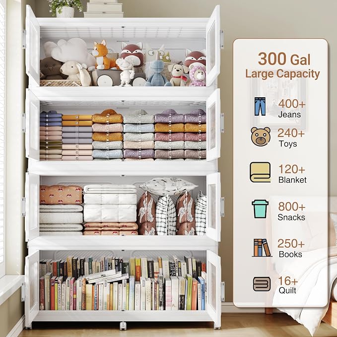BROVIEW 300 Qt Stackable Storage Bin - Image 4