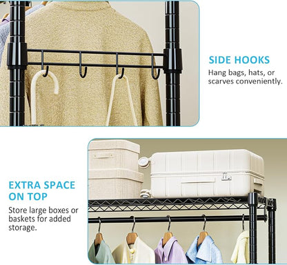 IZEUK Heavy Duty Rolling Garment Rack - Image 4