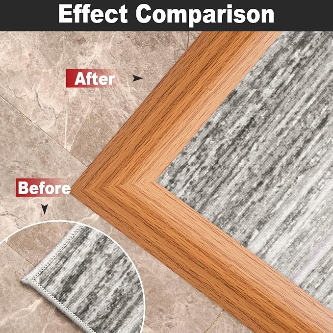 10Ft Carpet Floor Transition Strip, Self Adhesive Floor Edging Trim Strip - Image 7