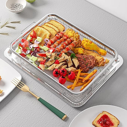 Air Fryer Basket for Oven, OPENICE 15.3" x 11.0" Large Air Fryer Tray and Pan - Image 6