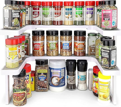 Spicy Shelf Premium – Expandable 2-Tier Spice Rack Organizer - Image 2