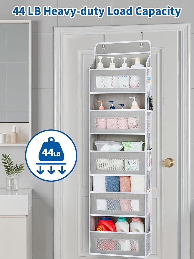JARLINK 2 Pack Over The Door Organizer, 5 Shelf Door Hanging Organizer - Image 8