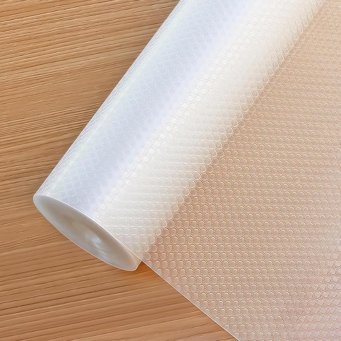 Shelf Liners 12 in x 20 ft EVA Drawer Mats, Non-Adhesive Cupboard Protector by Hersvin