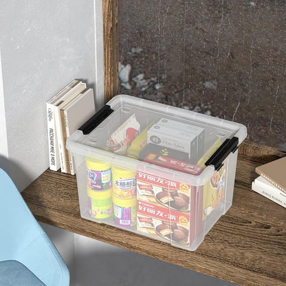 Zopnny 24 Quart Clear Plastic Storage Bin - Image 7