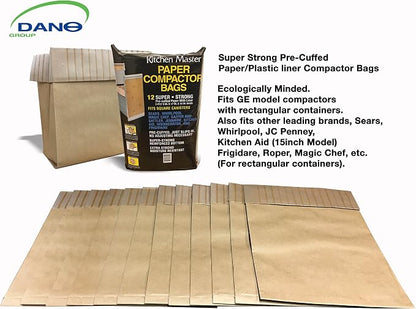 Kitchen Master Super Strong Compactor Bags | Precuffed, Garbage Compactor Bags - Image 4