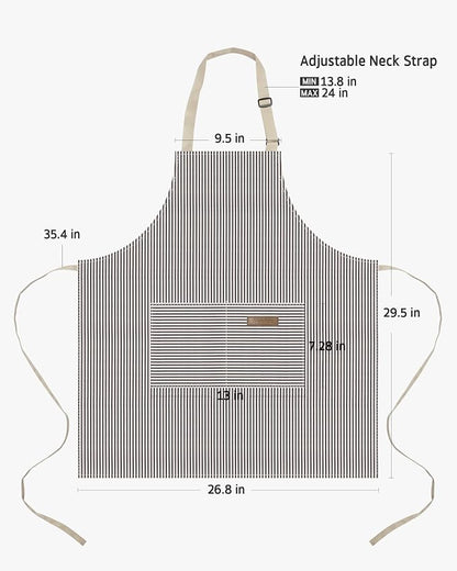 Syntus Chef Apron for Men Women Kitchen Cooking Apron - Image 2