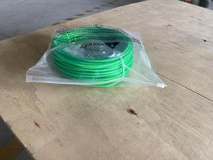 3/16" Wire Rope, 100 Ft PVC Coated Wire Cable Metal Steel Cable Trellis Kit - Image 12