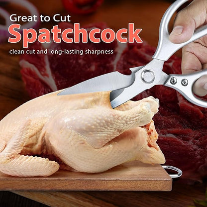 8.46'' Large Kitchen Scissors for Food, Heavy Duty All Purpose Kitchen Shears - Image 4