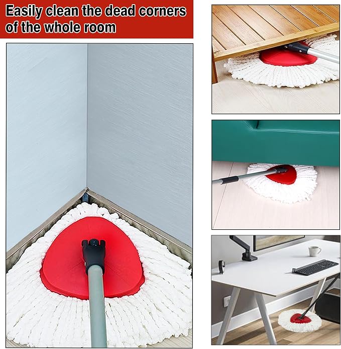 10 Pack Spin Mop Replacement Heads, 100% Microfiber Spin Mop Refill - Image 6