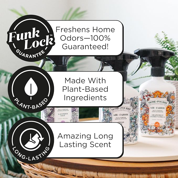 Home-Pourri Air + Fabric Multi-Purpose Odor Freshener Spray, 11 Fl Oz, Lavender - Image 4