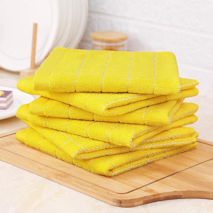Homaxy 100% Cotton Terry Kitchen Towels, Checkered Designed, Soft and Super - Image 8