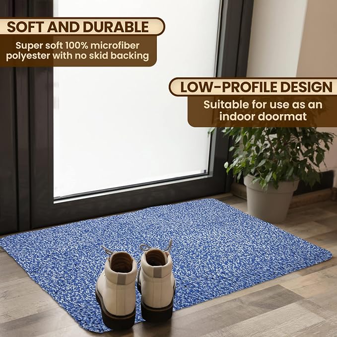 Premium Microfiber Indoor Door Mat – 24"x36" Washable Entry Mat, Waterproof - Image 2