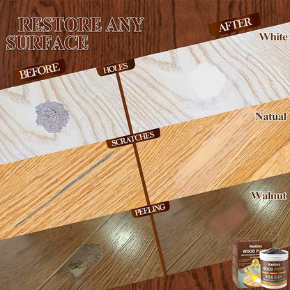Black Wood Filler, Paintable Stainable Wood Repair Putty, 9.87 Ounce Wood - Image 3