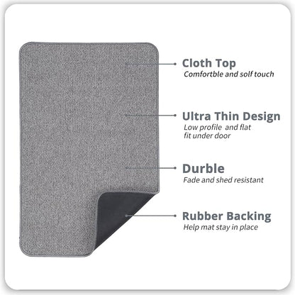 Bath Mat, Ultra Thin Bathroom Rugs, Rubber Bath Mats - Image 3