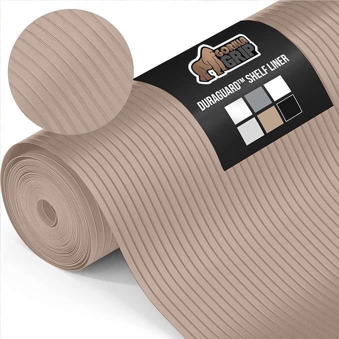 GORILLA GRIP DuraGuard Shelf Liner, 17.5x20 Non-Adhesive Cabinet Liners by GorillaGrip