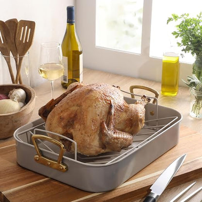 Gibson Home Broxton 2-Piece Nonstick Roaster Pan - Image 6