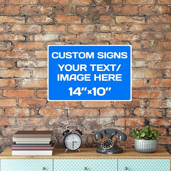 Repaly Personalized signs, Aluminum Weatherproof Metal Sign Multiple Sizes - Image 7