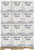 Premium White Knit (600 lbs. Pallet - 60x10 lbs. Box of Rags) Cotton T-Shirt Cloth Wiping Rags - Shop Cleaning Tshirt Cloths, Staining & Finishing Rag for Auto, Grease, Paint & Wood