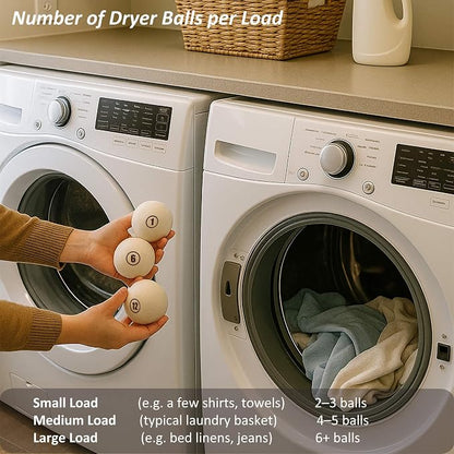 Sheep Wool Dryer Balls 12 Pack XXL Premium Natural Fabric Softener, Reusable - Image 5