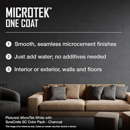 SureCrete MicroTek One Coat | Gray | 40 lb Bag | Microcement Overlay - Image 3