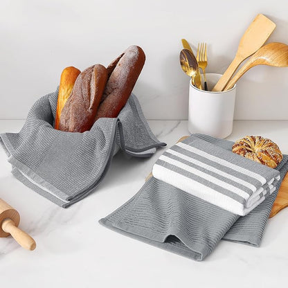 Homaxy Premium Kitchen Towels, Large Cotton 380 GSM Kitchen Hand Towels - Image 6