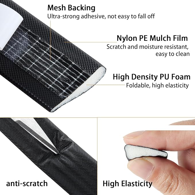 QDiShi 118" Wedge-Shape Weather Stripping Door Seal Weatherproof Foam Seals - Image 3