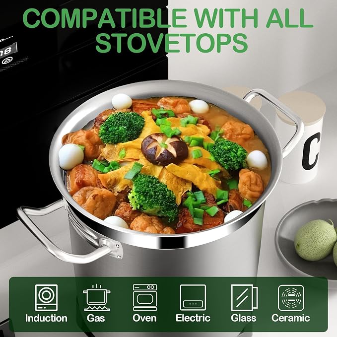 STOCKPOT Stainless Steel 20 Quart Stockpot - Image 2