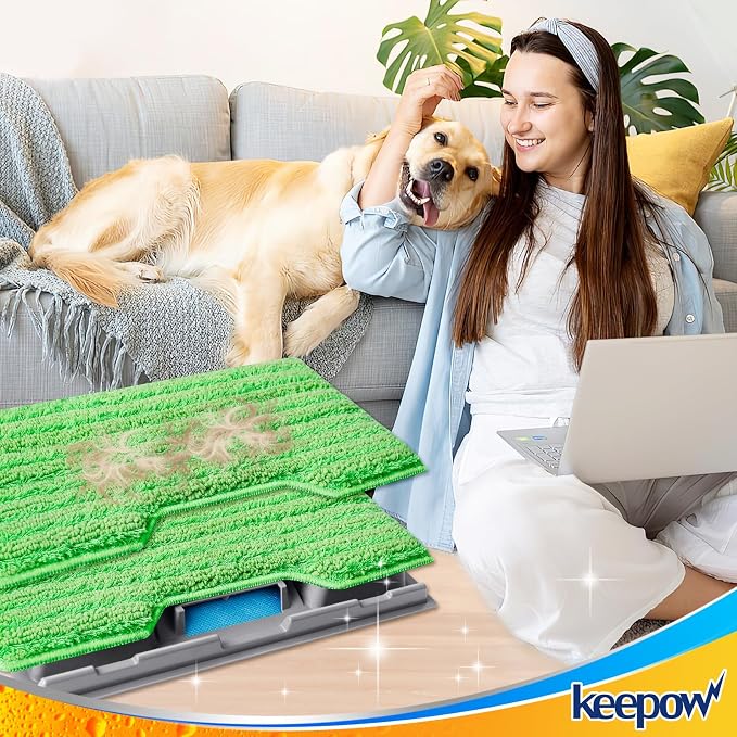 KEEPOW Reusable Mop Pads Refills, Mop Replacement Pads Compatible - Image 7