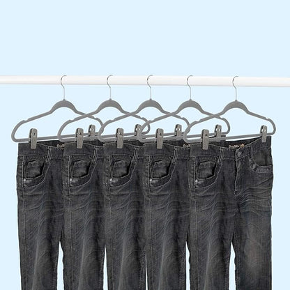 Grey Velvet Hanger Clips - Image 6
