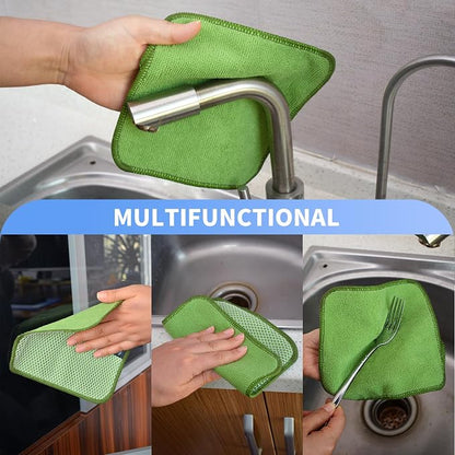 KinHwa Kitchen Washcloths for Dishes Absorbent Microfiber Dish Cloths Quick Dry - Image 5