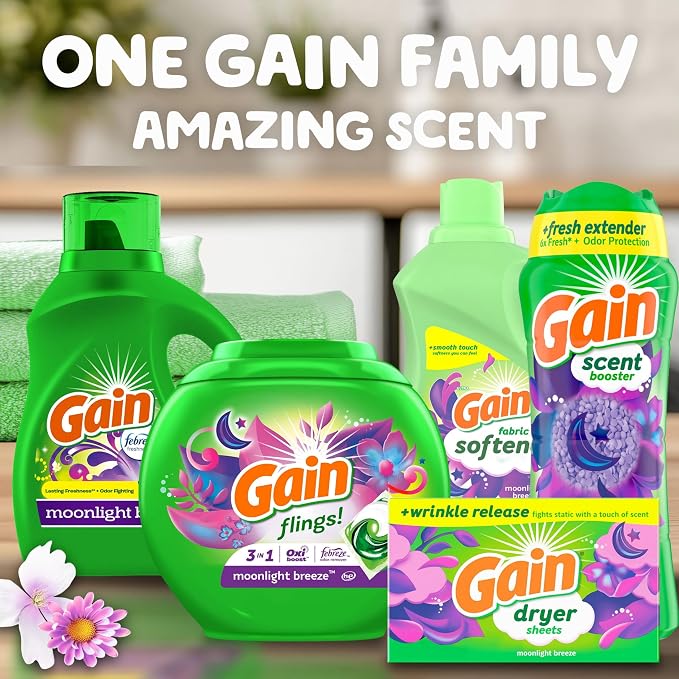 Gain Fireworks In-Wash Scent Booster Beads, Moonlight Breeze, 18.2 oz - Image 7