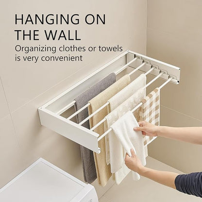 JOOM Laundry Drying Rack Collapsible, Wall Mounted Clothes Drying Rack - Image 5