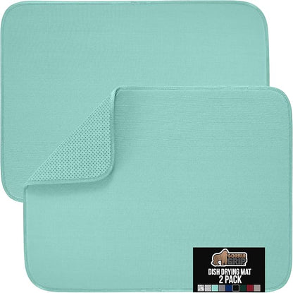 GORILLA GRIP Ultra Water Absorbent Microfiber Dish Drying Mat, Quick Dry Thick by GorillaGrip