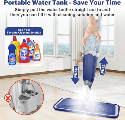 Microfiber Spray Mop for Floors Cleaning: Wet Dry Hardwood Floor Mops - Image 6