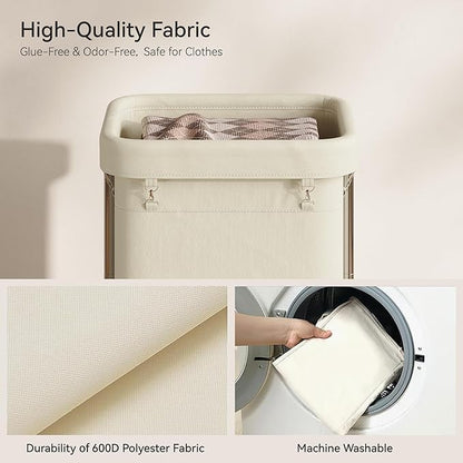 Laundry Basket with Wheels 150L/40Gal, Rolling Laundry Hamper with Steel Fram and Removable Washing Bag,Laundry Sorter Cart for Laundry Room,Hotel,Dorm,