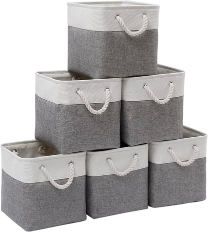 Cube Storage Bins, Collapsible Fabric Cube Storage Bin, 11 Inch Cube Storage by BOFUGA