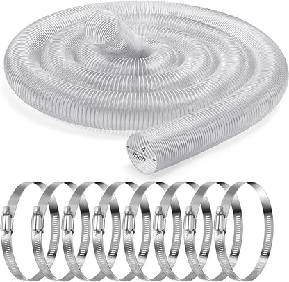4 Inches 30 ft PVC Dust Collection Hose by Yaocom