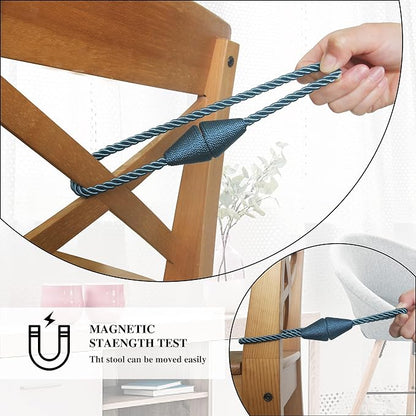 6 Pack Magnetic Curtain Tiebacks Rope Modern Handmade Curtain Tie Backs - Image 4