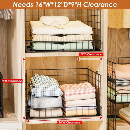 Yociyoga 4-Tier Stackable Closet Organizers and Storage Shelves, Foldable - Image 4