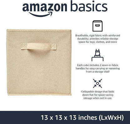 Amazon Basics Collapsible Fabric Storage Cube Bins Organizer - Image 2