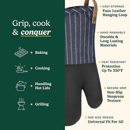 Cuisinart Heritage Kitchen Oven Mitts – Heat-Resistant Kitchen Mitts - Image 5