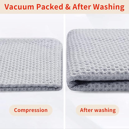 Homaxy 100% Cotton Waffle Weave Kitchen Dish Towels, Ultra Soft Absorbent Quick - Image 7