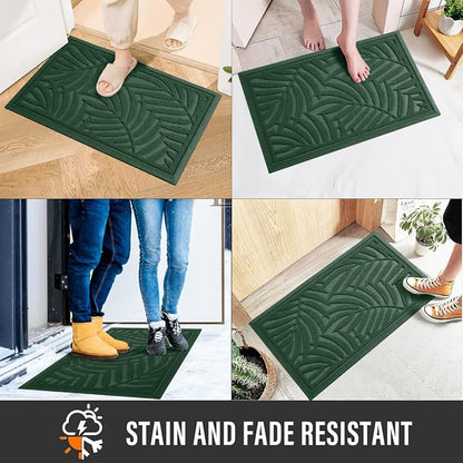 Front Door Mat, Absorbent Resist Dirt Welcome Door Mat Indoor Outdoor, - Image 4