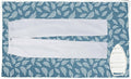 Encasa XO Ironing Mat/Pad (Large 48"x28") with 3mm Padding & Silicone Iron Rest for Steam Pressing on Tabletop or Bed - Heat Resistant, Portable, Quilting & Travel Blanket - Big Leaves Blue