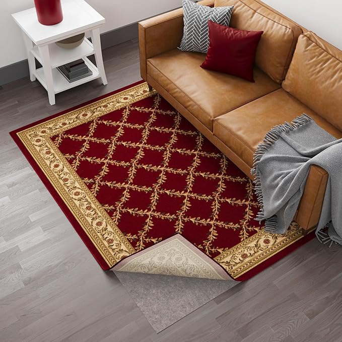 Ottomanson 3' x 11' Non-Slip Rug Pad Gripper 1/4 Inch Thick Dual Surface Felt + - Image 9